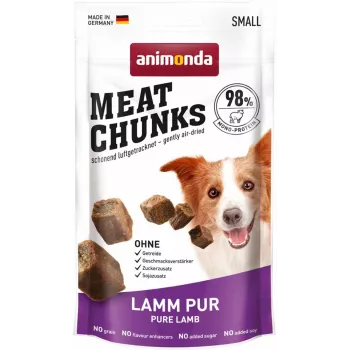 animonda Meat Chunks Pure Lamb Adult hondentrainingslekkernijen 60 g, monoproteïne, suiker- en glutenvrij
