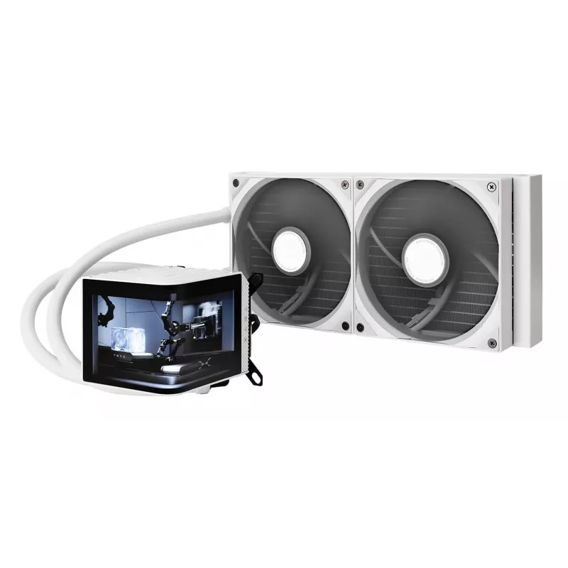 TRYX PANORAMA 280 processor vloeistofkoeling kit 14 cm wit 1 stuk