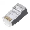 LANBERG RJ-45-stekker PLS-5000EZ, Cat5e, F/UTP (FTP), grijs, 100 stuks