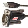 UNITEK Y-105 seriële kabel zwart 1,5 m USB Type-A DB-9