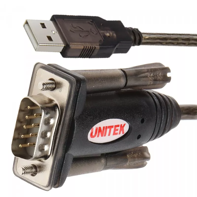UNITEK Y-105 seriële kabel zwart 1,5 m USB Type-A DB-9