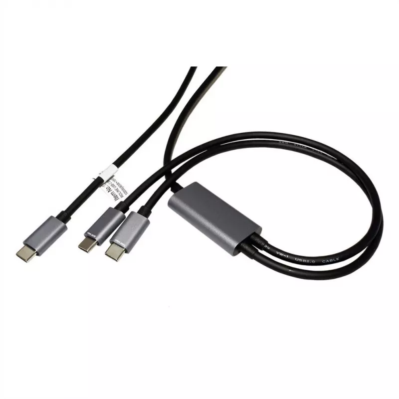 ROLINE - USB-kabel - 24-pins USB-C (M) naar 24-pins USB-C (M) - USB 2.0 - 1,85 m - USB-voeding (100 W) - zwart (11.02.8308)