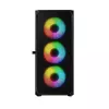 LOGIC CONCEPT Portos ARGB ATX mid-tower behuizing, zwart