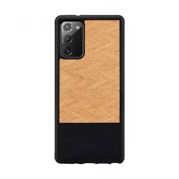 Smartphonehoes Man and Wood Galaxy Note 20 visgraat nero zwart