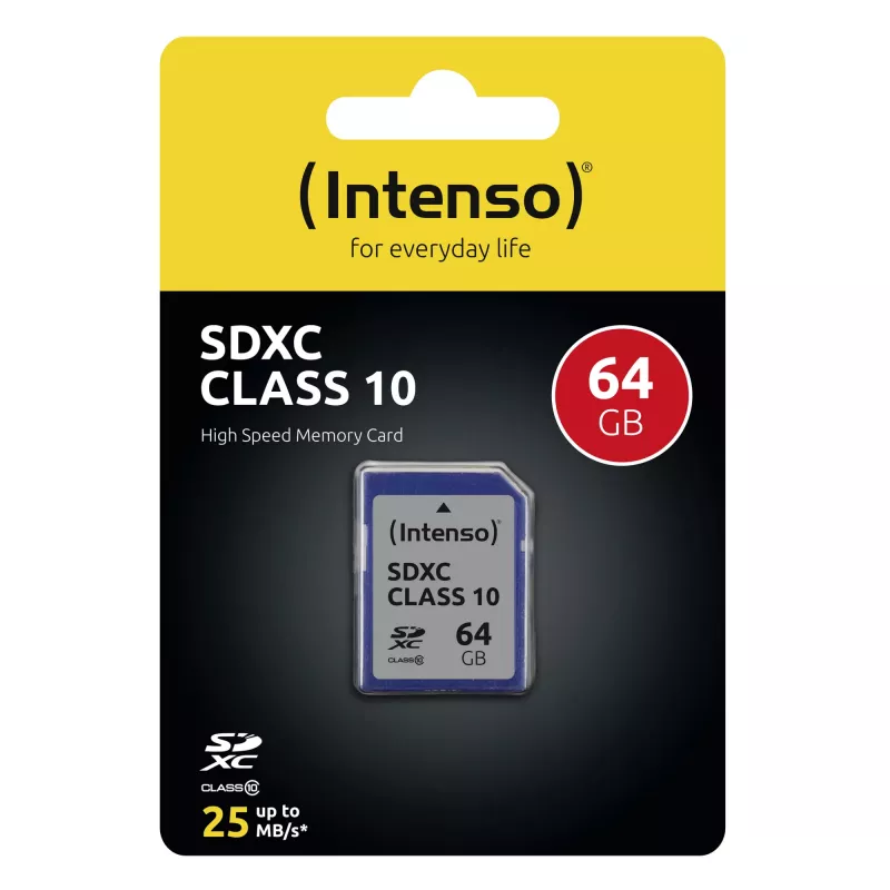 GEHEUGEN SDXC 64GB C10/3411490 INTENSO