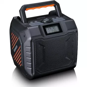 Draagbare digitale radio Lenco ODR-160GY grijs FM/AM met digitale tuner en compact design