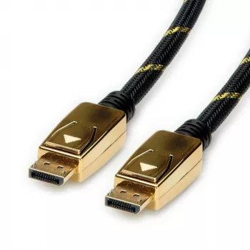 ROLINE 11.04.5920 DisplayPort-kabel 1 m zwart - goud (11.04.5920)