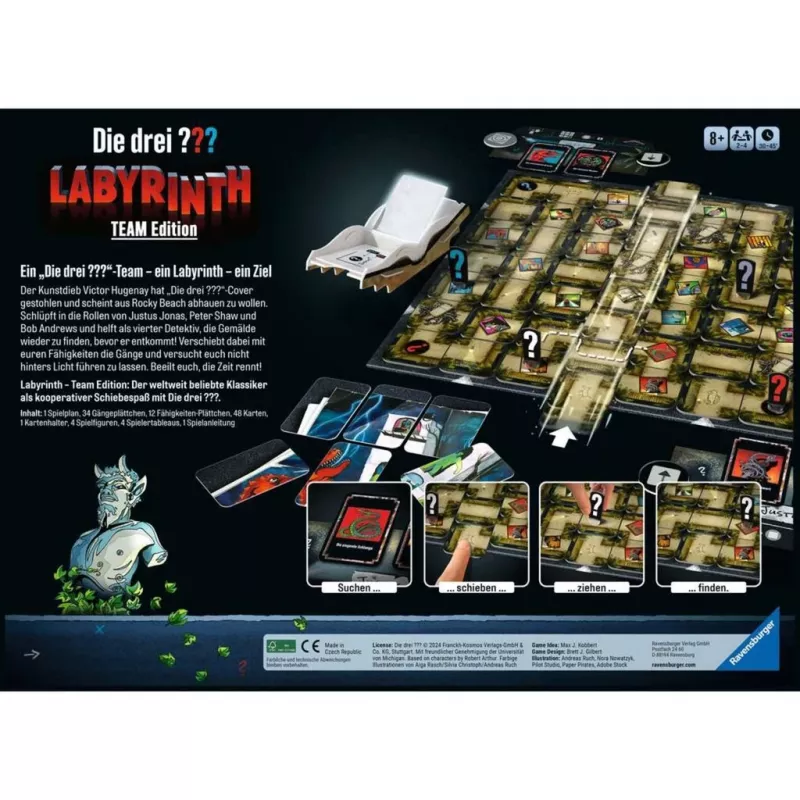Die drei Labyrinth - Team Edition, bordspel