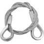 Staalkabel EUROLITE 600 x 3 mm zilver met kous, model 5801048F