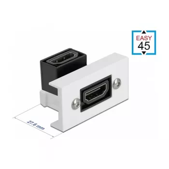 HDMI-module DeLOCK Easy 45 81304 haaks 90° 22,5 x 45 mm