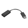 Lenovo 4X90R61023 DisplayPort-naar-HDMI 2.0b-adapter, DP male – HDMI female, 22,5 cm, 4K, zwart