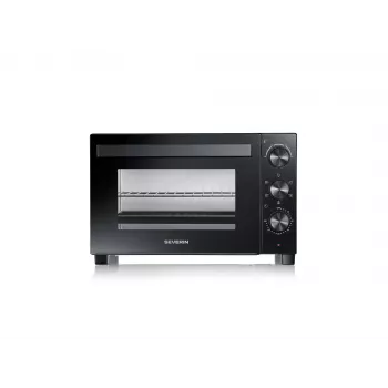 SEVERIN TO 2075 mini-oven — 30 l inhoud, 1600 W, vrijstaand, zwart, grillfunctie