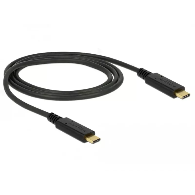 USB-kabel DeLOCK 85531 USB 3.2 Gen 2 1 m USB-C zwart