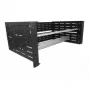 Delock DIN-rail montagekit - rack monteerbaar - zwart - 4U - 48,3 cm (19