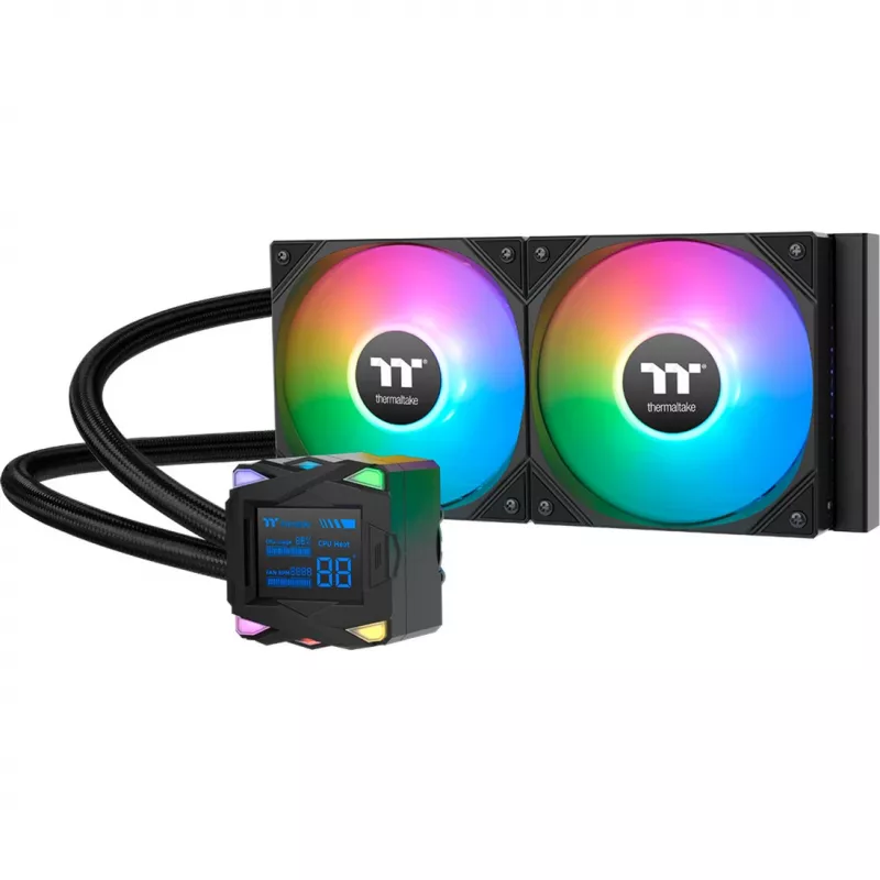 Vloeistofkoelingsset Thermaltake LA240-S ARGB 12 cm zwart