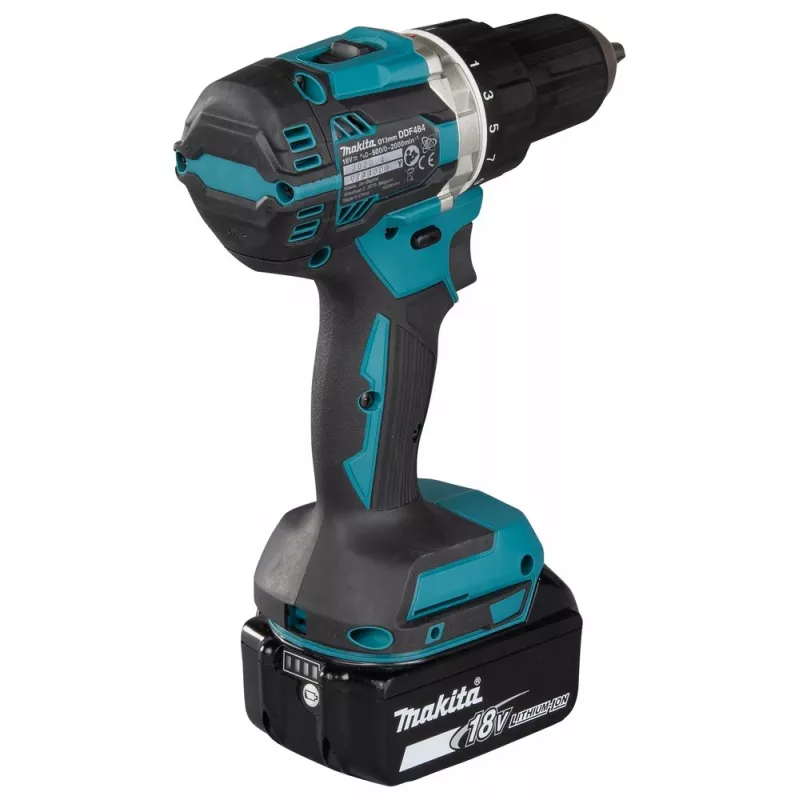 Makita DDF484RFJ boormachine 2000 RPM 1.8 kg zwart, blauw