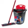 Vloerwisser VILEDA Ultramax BOX 177453 met navulbare microvezelkop, wringeimer, 3 wasbare doeken, zwart