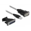 DeLOCK adapter USB 2.0 Type-A naar serieel RS-232 D-Sub 9 + D-Sub 25