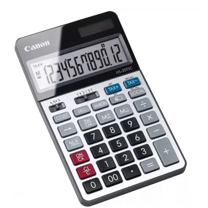Canon HS-20TSC rekenmachine desktop financieel zwart, zilver