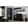 Cama tv-standaard SOHO 140 zwart/zwart glanzend