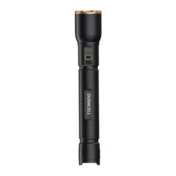 Zaklamp Duracell DF6000R geschenkbox — handzame oplaadbare zaklamp, zwart