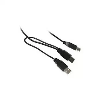 Synergy 21 S215325 – 1 m – USB-B – 2 x USB-A – USB 2.0 – stekker/stekker – zwart