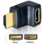 HDMI-adapter DeLOCK 65072 HDMI-stekker naar HDMI-bus, 90° naar boven