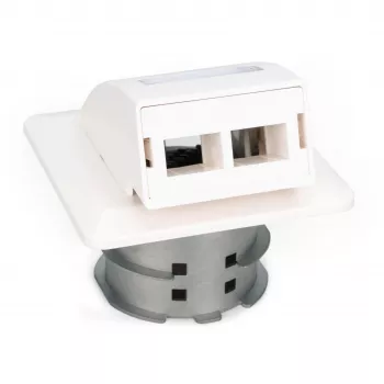 Digitus FTTH glasvezel inbouw wandcontactdoos DN-93201 SC/LC-adapter 86x30x86mm