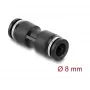 DeLOCK 60740 pneumatische connector 8 mm recht