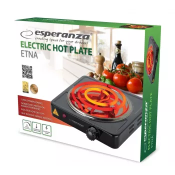 Esperanza EKH012K kookplaat zwart tafelmodel 21 cm 1 zone(s)