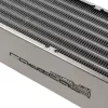 Radiatorblok Aqua-Computer 33706 — aluminium/koper/rvs, 320×140×73 mm, grijs/zilver