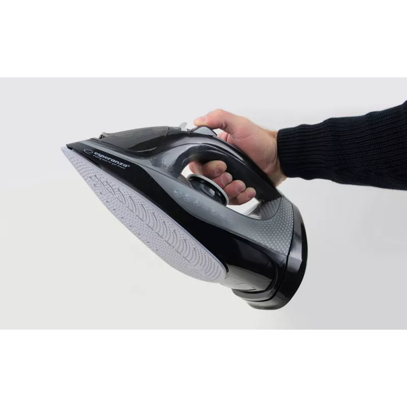 Esperanza EHI011 strijkijzer met keramische zoolplaat grijs, zwart 2600 W