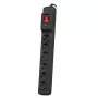 Stekkerdoos ARMAC M6 — 6 stopcontacten, 1,5 m kabel, zwart