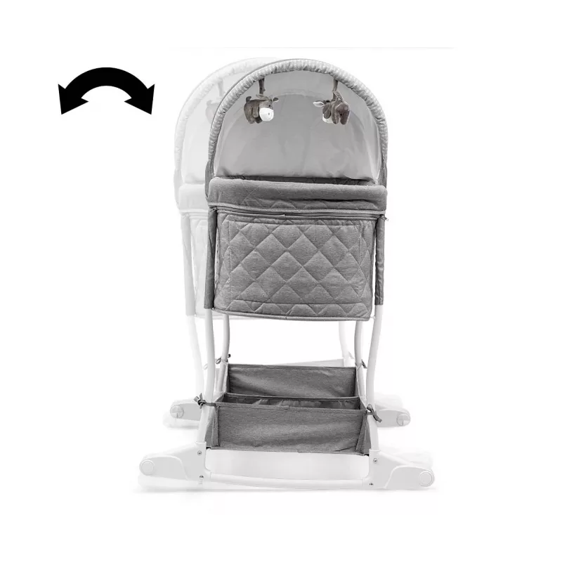 Co-sleeper milly mally Dream On Stone 5431 met in hoogte verstelbare functie en zacht matras