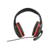 Bekabelde gaming-headset GEMBIRD GHS-03 — 20–20000 Hz, 2 m kabel, 250 g, zwart/rood