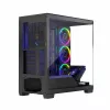 PC-behuizing MODECOM Volcano Stellar 5F ATX Midi Tower, gehard glas, 5 voorgeïnstalleerde ventilatoren, USB‑C, ondersteunt microATX/ATX, max. GPU 420 mm, CPU-koelerhoogte 175 mm