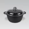 Maestro MR-4620C pan met deksel 20 cm 2,1 l zwart