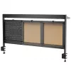Ergo Office ER-300 B bureauscheidingswand / organizer, 1295 x 242 x 726 mm, staal, max. belasting 10 kg, zwart