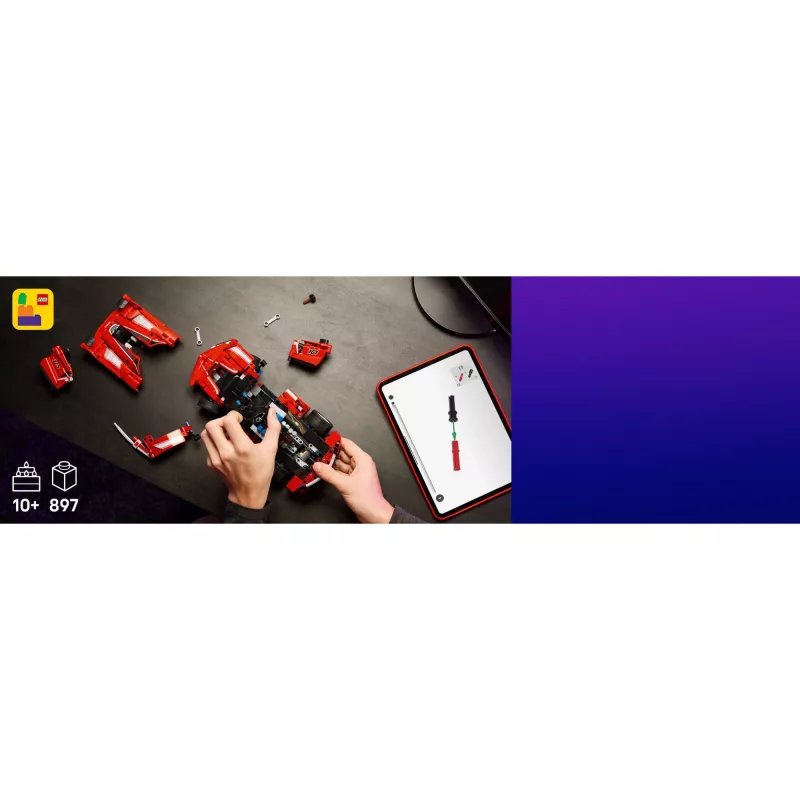LEGO Technic Ferrari FXX K model schaal 1:10, 897 onderdelen, vanaf 10 jaar