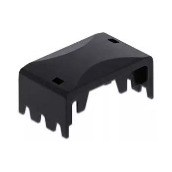 Keystone-module DeLOCK 86468 plat zwart RJ-12