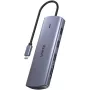 USB-C multiport-adapter Unitek D1113A — HDMI, VGA, kaartlezer, PD 100W
