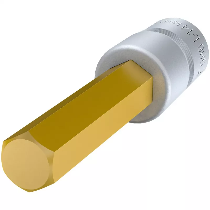 Schroevendraaier-dopsleutelinzetstuk 986L-14, 1/2 inbus 14mm