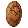 NeXtime klok 3113br Wood Round, Ø50 cm, wandklok, bruin
