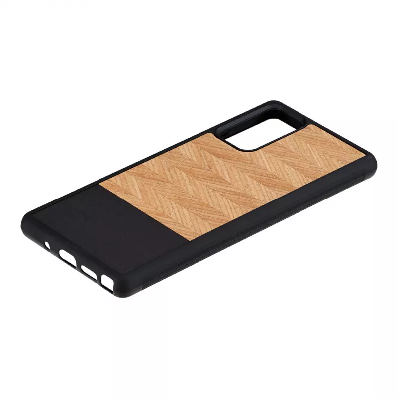 Smartphonehoes Man and Wood Galaxy Note 20 visgraat nero zwart