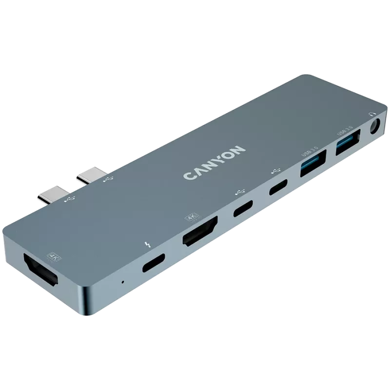 Oplaaddock 2xTB - 2xHDMI 2xUSB 3.0 2xUSB-C jack