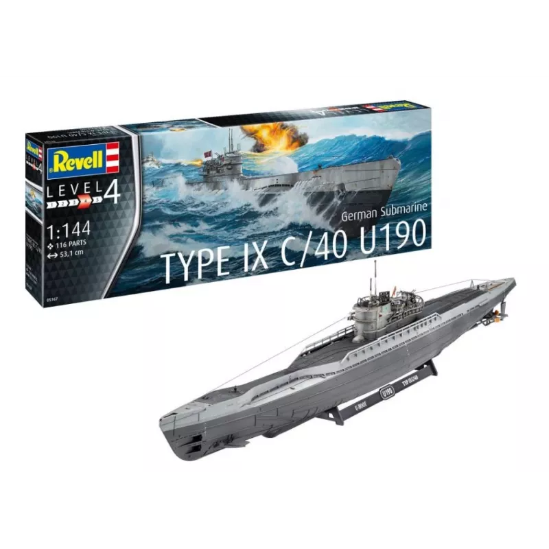 Plastic model German Submarine T.IX C/40 1/144