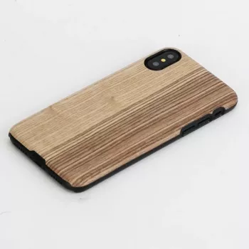 Smartphonehoesje man and wood voor iPhone X/XS – Vintage Olive zwart