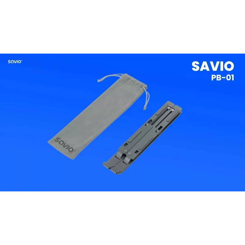Laptopstandaard Savio SAVPB-01 zilver