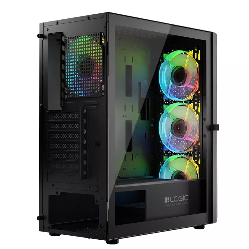 Logic ARAMIS ARGB MINIDI USB 3.0 behuizing zwart