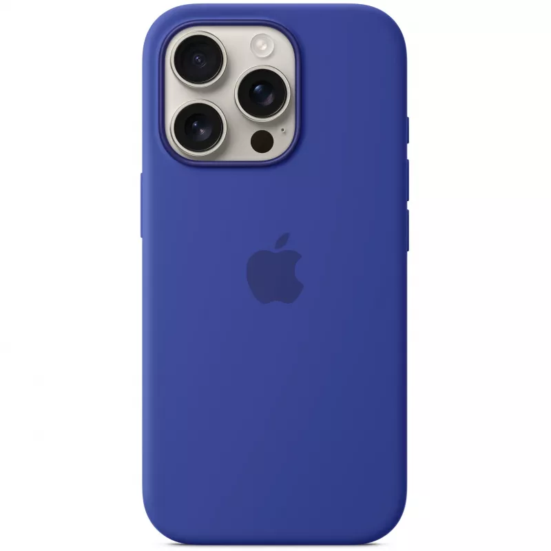 Siliconen hoes Apple iPhone 16 Pro MagSafe ultramarijn hoes